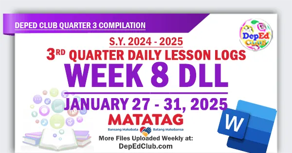 q3 w8 matatag dll daily lesson logs