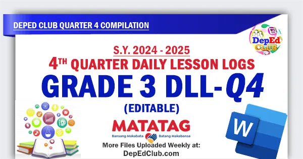 deped club dll Grade 3 quarter 4