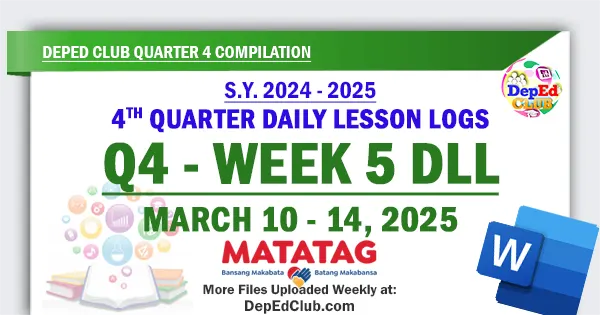 q4 w5 matatag dll daily lesson logs