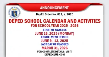 DepEd School Holidays