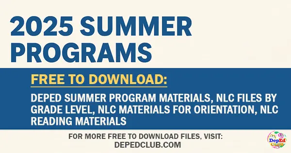 National Learning Camp Materials Resources