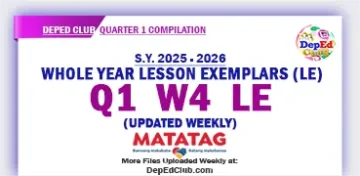 DepEd LE Quarter 1 Week 1 2 3 4 5 6 7 8 Download