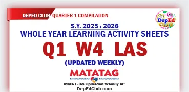 DepEd LAS Quarter 1 Week 1 2 3 4 5 6 7 8 Download