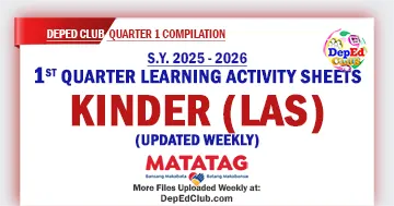 Kinder LAS Quarter 1 download