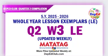 DepEd LE Quarter 2 Week 3 Download