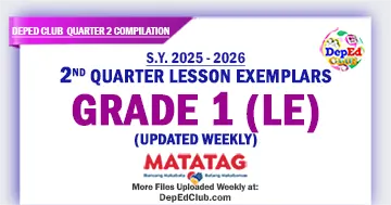 Grade 1 LE Quarter 2 Download