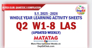 DepEd LAS Q2 Week 1 2 3 4 5 6 7 8 Download