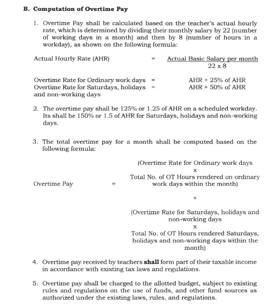 deped overtime pay formula 2025