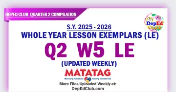 DepEd LE Quarter 2 Week 5 Download
