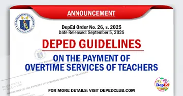 DepEd Teachers overtime pay formula computation and forms
