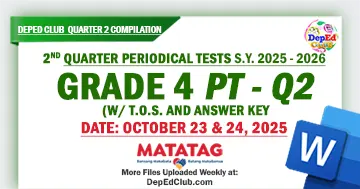 grade-4-PT-Q2-2nd quarter exam with answer key deped download