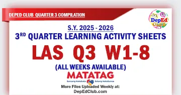 DepEd Learning Activity Sheets Q3 Week 1 LAS Complete All subjects all grade levels Download